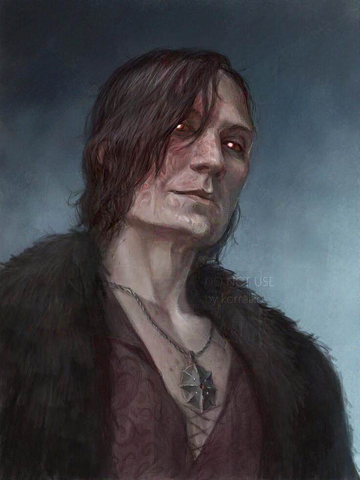 Portrait with simple background